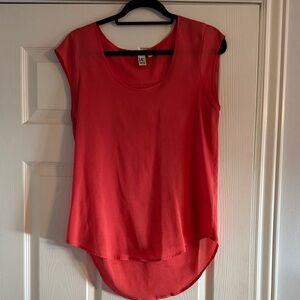 14th & Union Vibrant Red Sleeveless Blouse